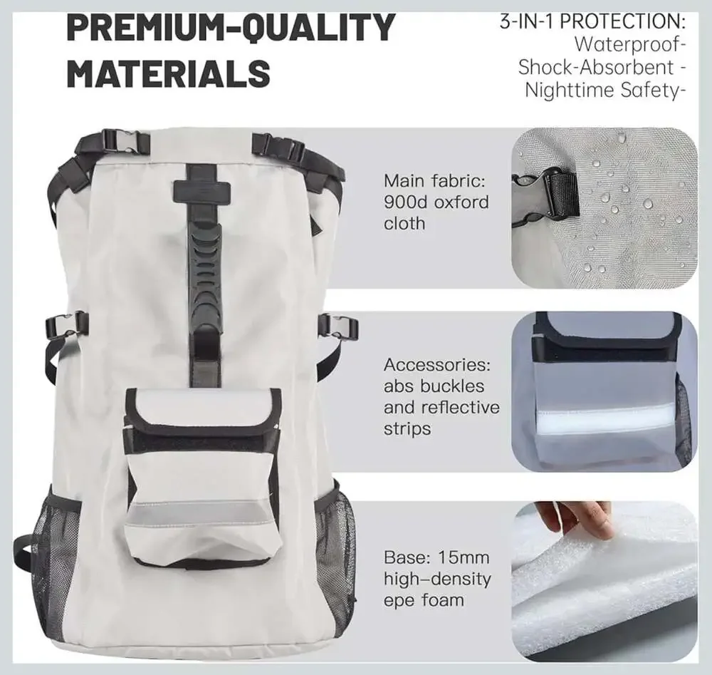 Moyson Dog Backpack Carrier for Medium Dogs 30lb Waterproof Hiking Bag
